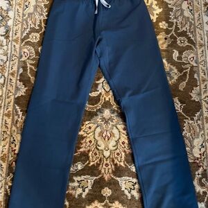 Figs Livingston High Waisted Scrub Pant in Dark Harbor